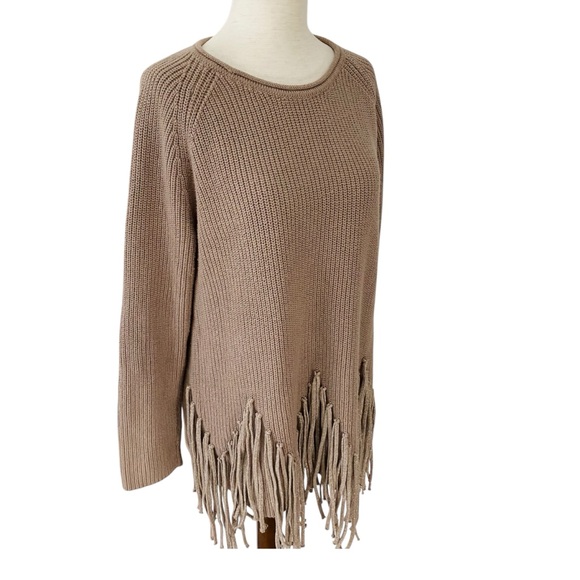 CHICO'S Sparkly Fringe Sweater - Picture 4 of 7